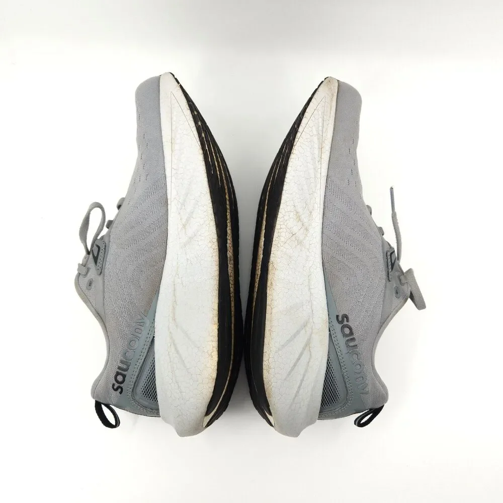 Saucony Triumph 22 Shoes Men's Size 9.5 Running Flint Grey Black S20964-211